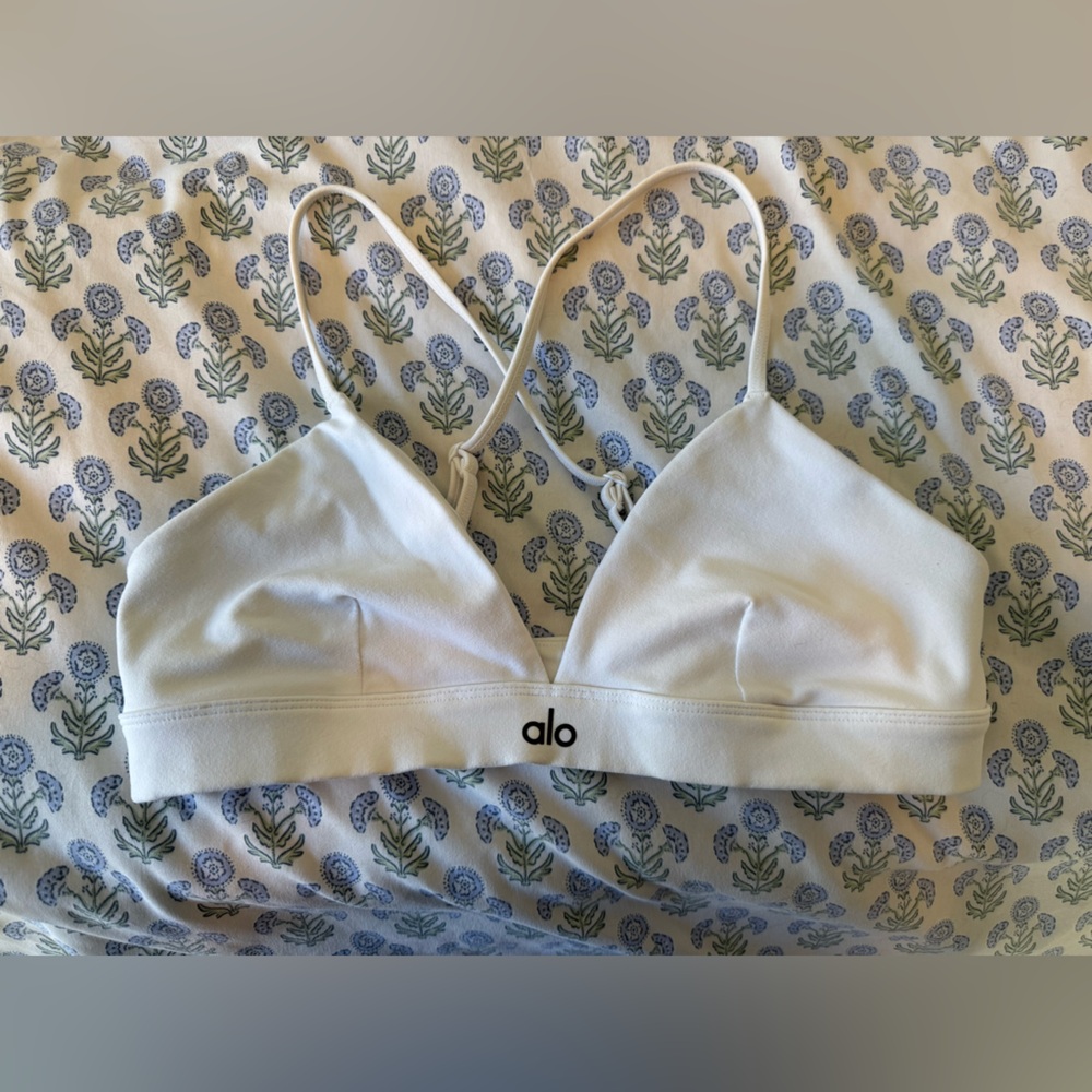 ALO Yoga white  Triangle Bralette